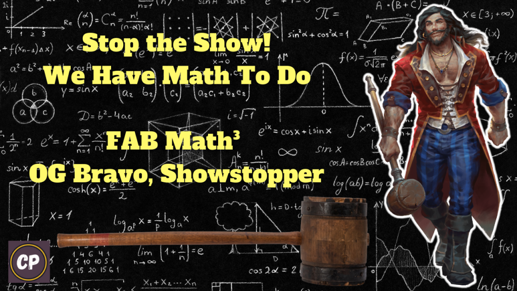 FAB Math³ OG Bravo, Showstopper – Collision Point